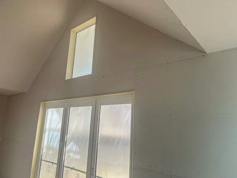 Ceiling GIB® fixing for a Christchurch building project, ready for stopping